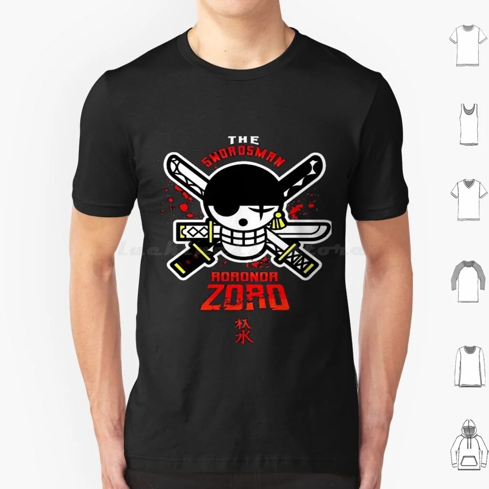 Zoro T Shirt Big Size 100% Cotton Mugiwara Monkey D Luffy Hat Luffy Zoro Roronoa Zoro