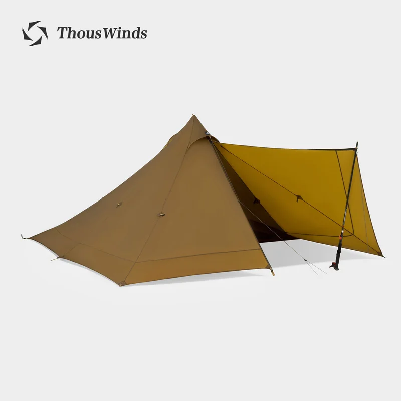 

Thous Winds Capricorns 2 Person Tent, Ultralight Hiking Backpack Tent, Camping Pyramid Tent, Outdoor 15D Ripstop Nylon Camp Tent