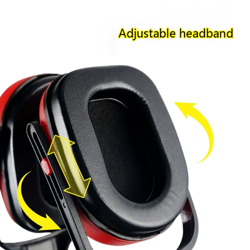 Earplug Noise-canceling Over-ear Headphones with Strong Sound Insulation for Sleeping Studying Work Ear Muffs Noise Protection