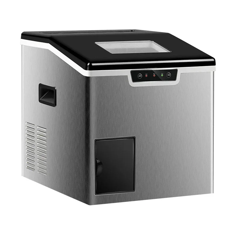 ZB-20A Macchina per il ghiaccio 35KG/24H Macchina per il ghiaccio piccola macchina per la produzione di ghiaccio rotonda e la frantumazione del ghiaccio