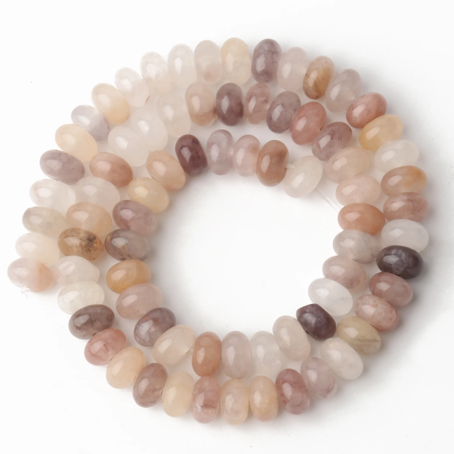 Natursteine Rondelle Spacer Perlen 5x8mm Gelb Grün Jade Flache Runde Perlen für Armbänder Perlen Schmuckherstellung Zubehör
