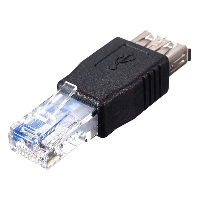 Adaptateur Ethernet RJ45 mâle vers USB femelle, connecteur prise routeur réseau LAN