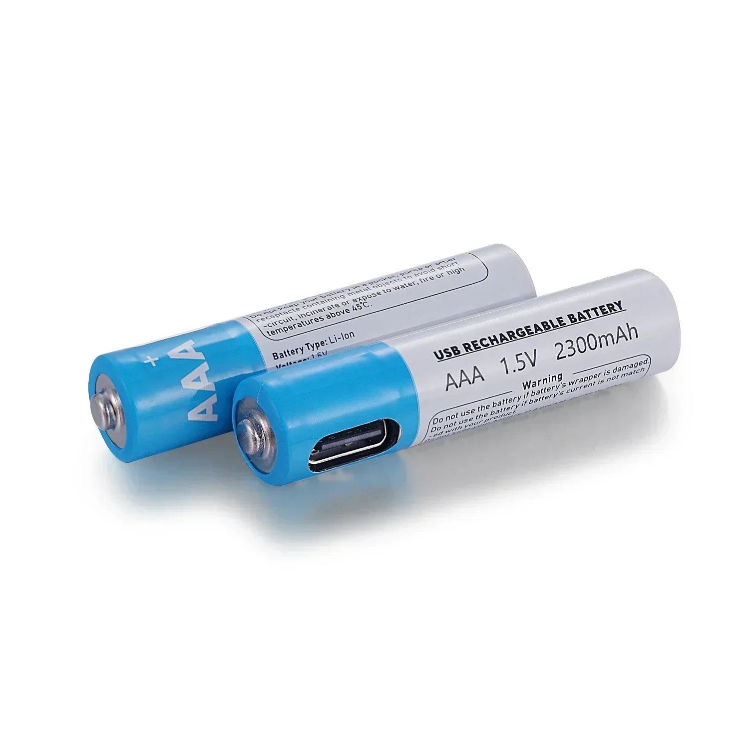 New AAA Rechargeable Battery 1.5V 2300mAh Rechargeable AAA Battery Lithium Polymer Battery Quick Charging by Type-C USB Cable