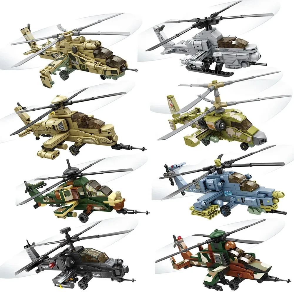 Military Army World War WW2 SWAT Soldiers Police Military Aircraft Fighter Model Building Blocks Bricks Toys For Kids