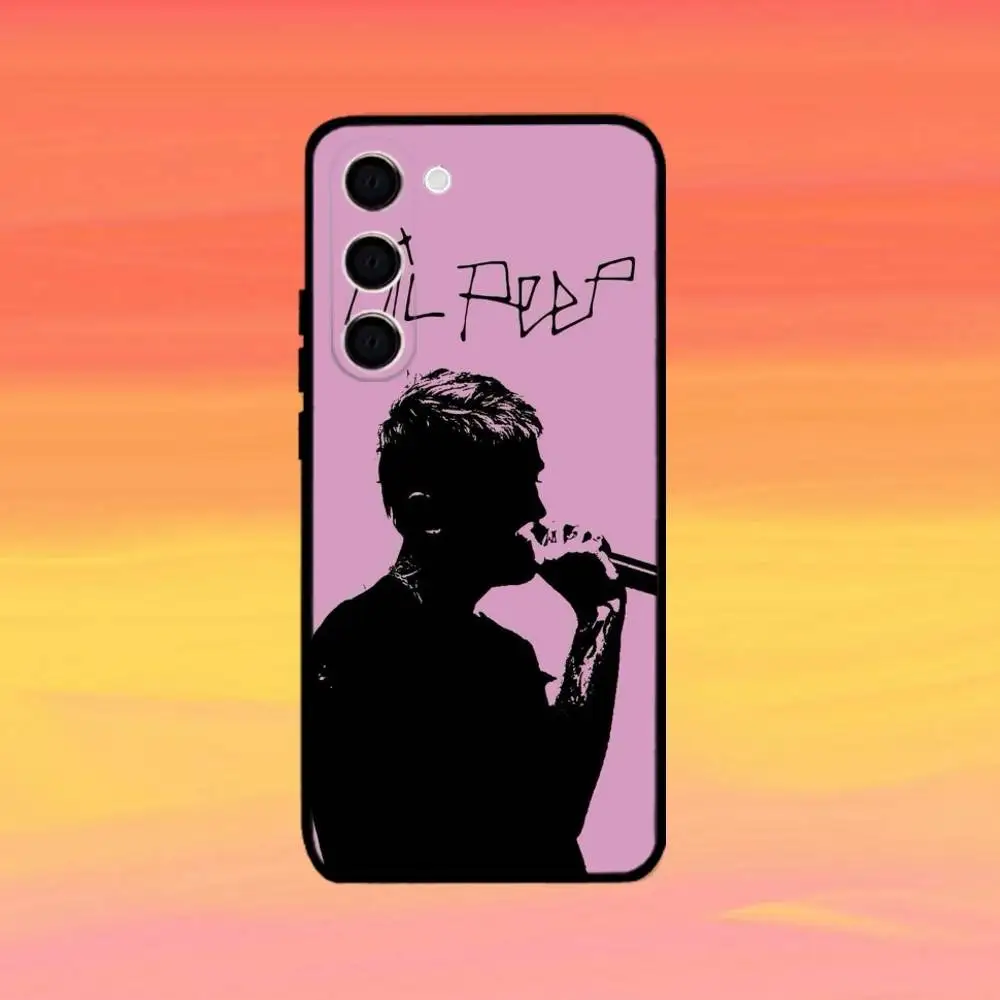 Rapper Lil Peep Hell Bo Telefoon Case Voor Samsung Galaxy A73,A72,A71,A70,A52,A51 Anderen Zachte Zwarte Cover