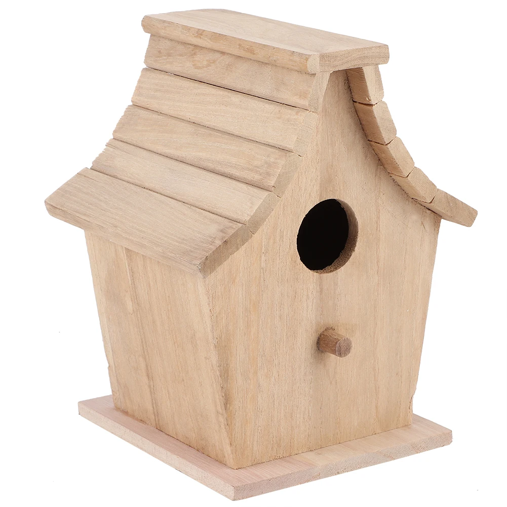 

Wood Bird Houses Breeding Box Hanging Birds House Pet Supplies For Parrots Budgerigar Small Birds