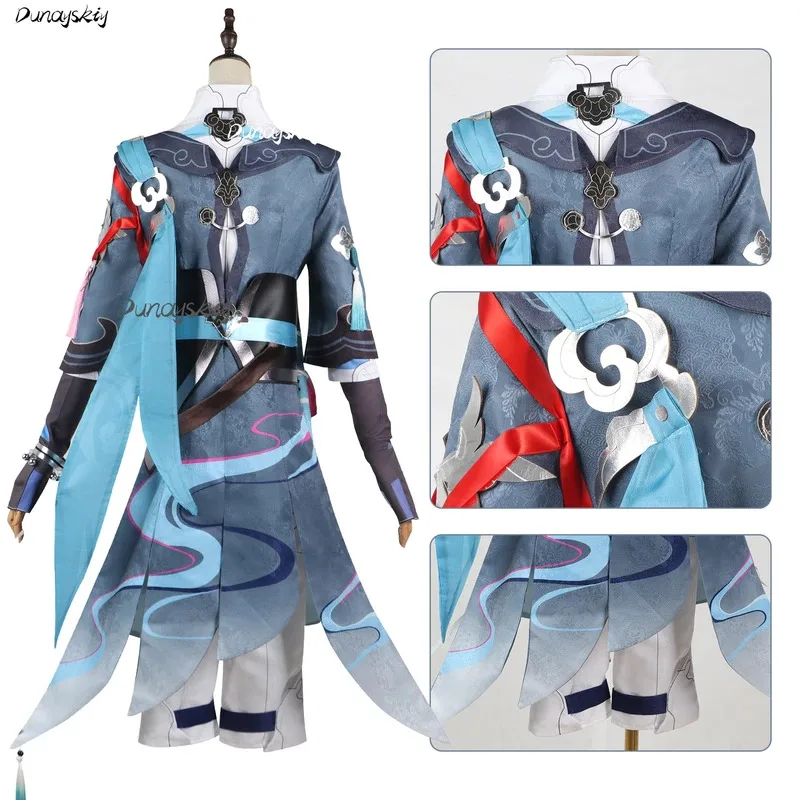 

DY20Honkai: Star Rail Yanqing Cosplay Costume Set Wig Shoe Blonde Hair White Boots Games Roleplay Dress Up Party Costumized Outf