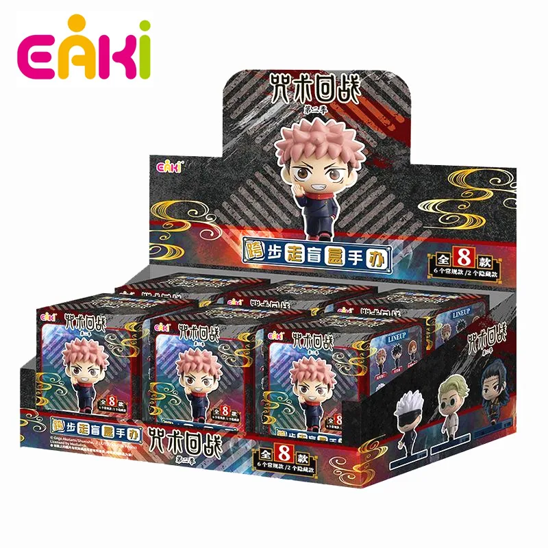 EAKI Anime genuino Jujutsu Kaisen caja ciega figuras Geto Suguru Gojo Satoru muñeca Fushiguro Toji colección juguete para niños regalo