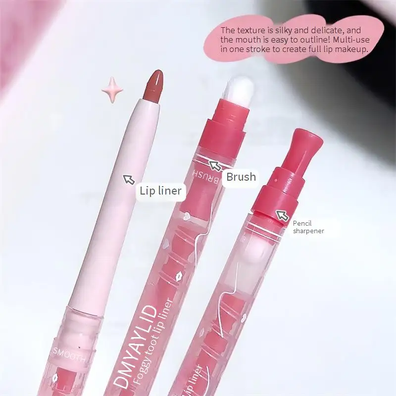 Pennello + Rossetto + Temperamatite Dudu Lip Liner Pen Matte Blending Lip Rimpolpante Penna per labbra con base impermeabile a lunga durata