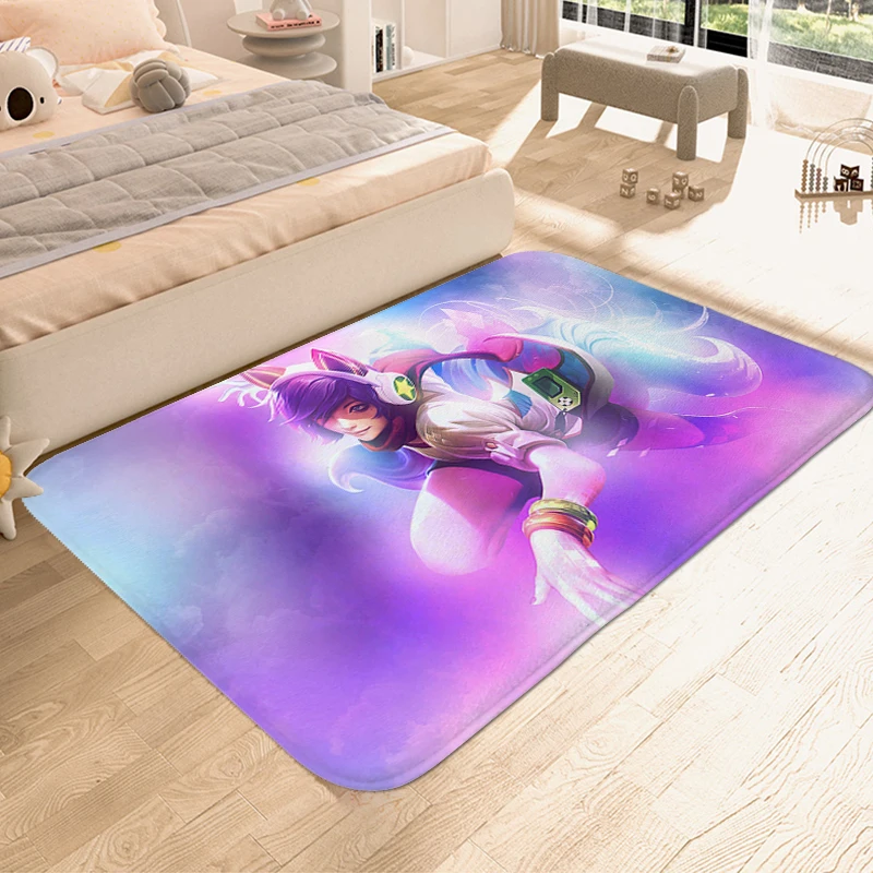 Carpet for Bedroom L-League of Legends Custom Washable Non-slip Kitchen Game Room Rug Modern Home Decoration Entrance Doormat