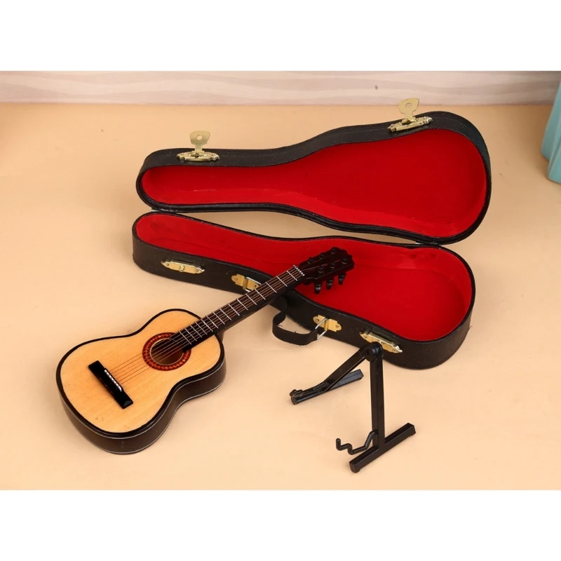 Rekwizyty fotograficzne dla dzieci Mini gitara muzyczny do sesji zdjęciowych dla noworodków Vintage akcesoria studyjne ozdoba Dropshipping