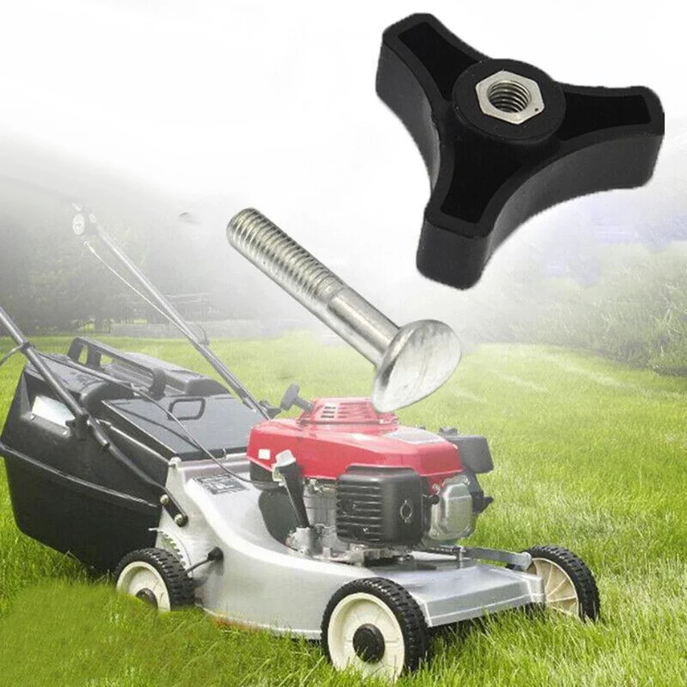 2pcs/Set Handle Bar Wheel Knob Bolt For Honda Lawn Mower Brush Cutter Replacement Trimmer Triangle Handle Knob Nut Screw Bolt