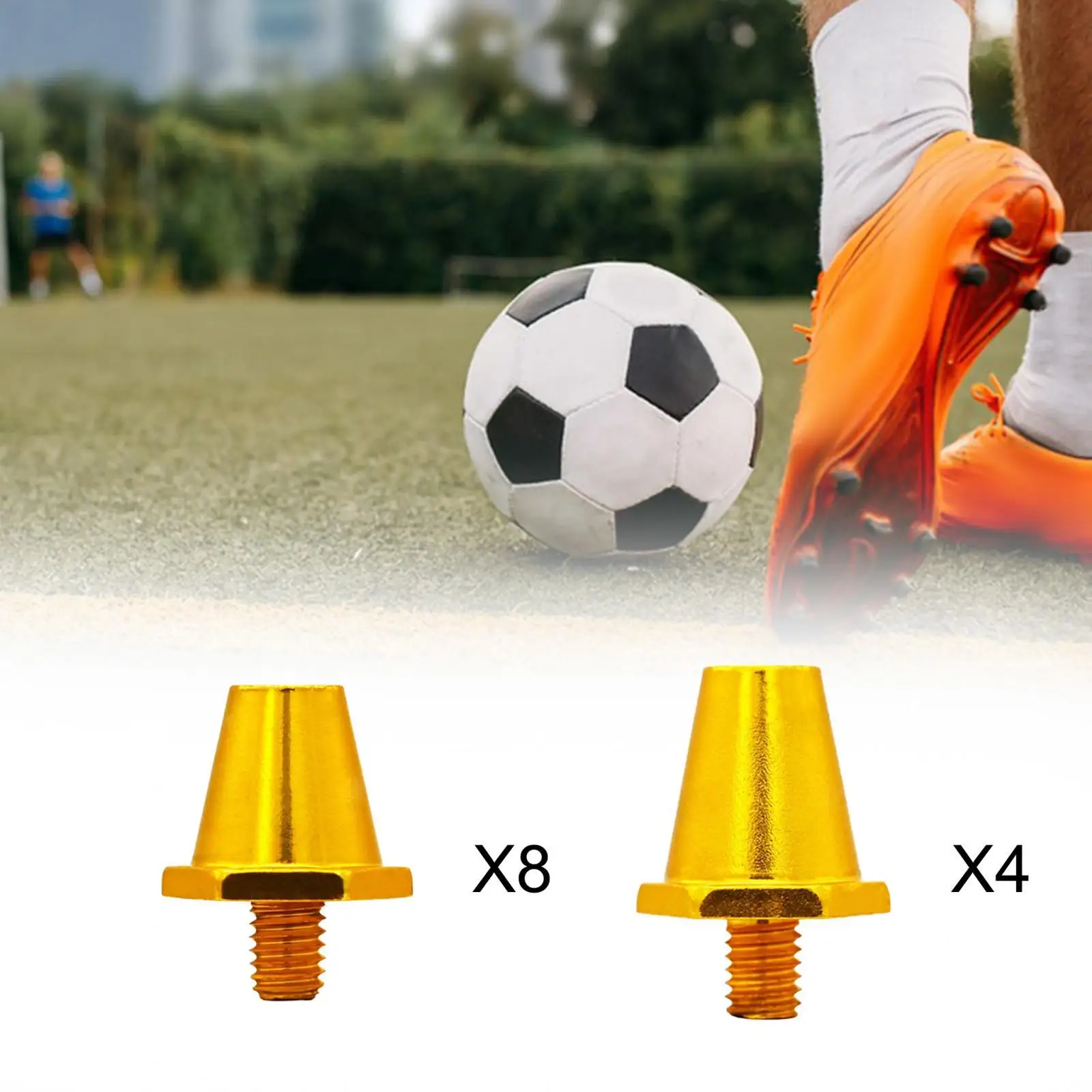 Spikes de bota de futebol para tênis atléticos, sapato de futebol M5, chuteiras para exterior e interior, esportes firmes, 12pcs