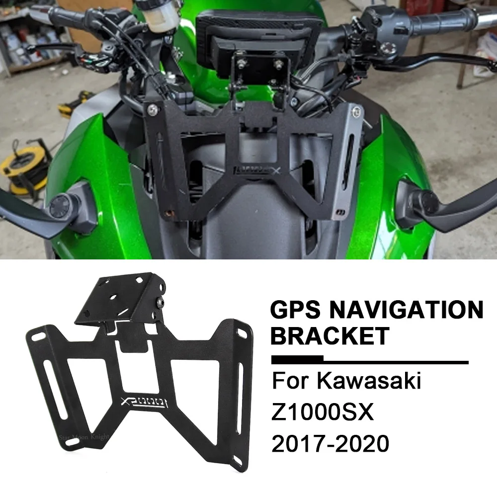 Front windshield Phone Stand Holder Phone GPS Navigaton Plate Bracket smart phone support for Kawasaki Ninja Z1000SX Z 1000 SX