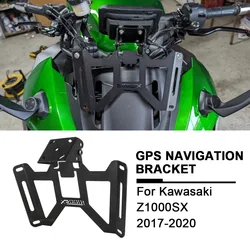 Soporte de teléfono para parabrisas delantero, placa de navegación GPS, soporte de teléfono inteligente para Kawasaki Ninja Z1000SX Z 1000 SX