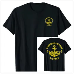 Men's T-Shirts French navies Special Forces Commandos Marine Men T-shirt Short Casual 100% Cotton O-Neck Shirt