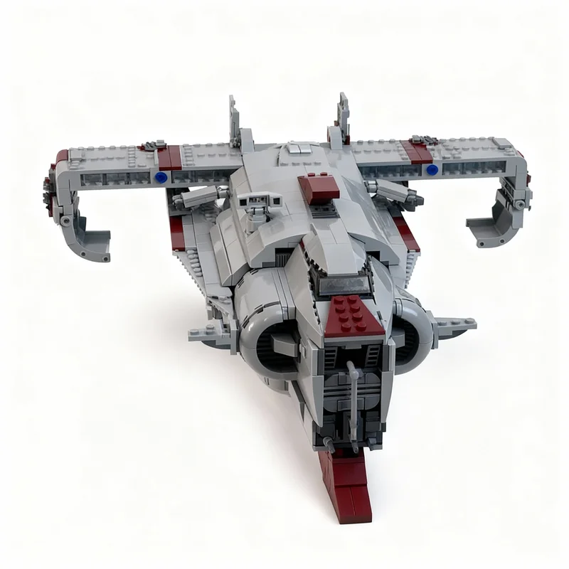 

NEW 1311PCS MOC Space Battle Polan 717 Transport Model Premium Display Assembly Building Blocks DIY Creative Gift Collectible