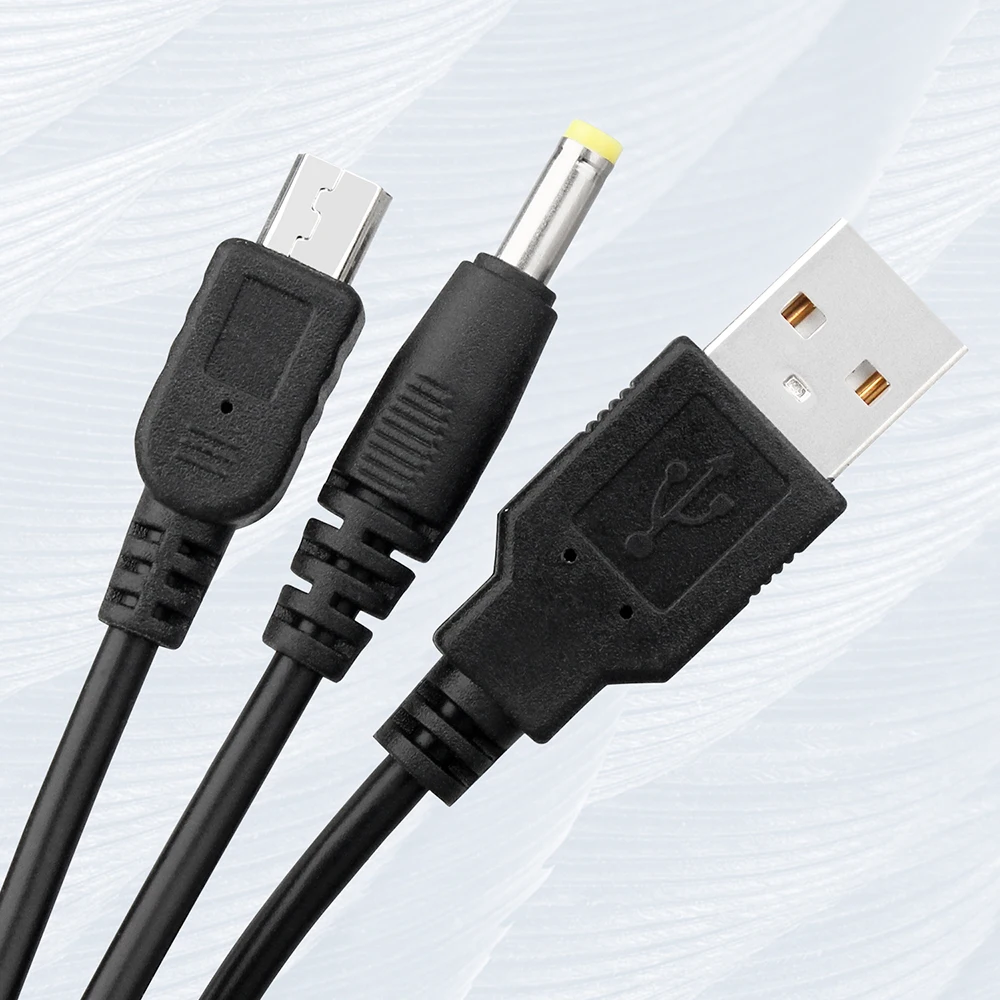 أوستنت 2 في 1 كابل شاحن USB نقل البيانات تحميل امدادات الطاقة الحبل لسوني PSP1000/2000/3000 ملحقات الألعاب