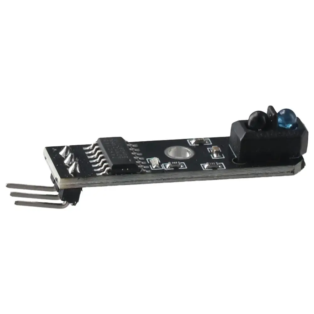 3Pcs Durable 5V 1-Channel Infrared Reflective Sensor Black 3.5x1cm Infrared Reflection Module 3Pin Tracking Module for Arduino