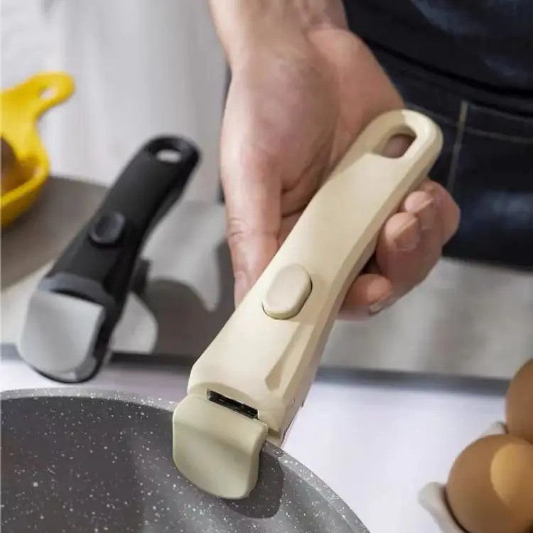 取り外し可能な鍋ハンドル食器取り外し可能なパンハンドル火傷防止グリップクリップハンドグリップキッチンフライパン調理器具用品