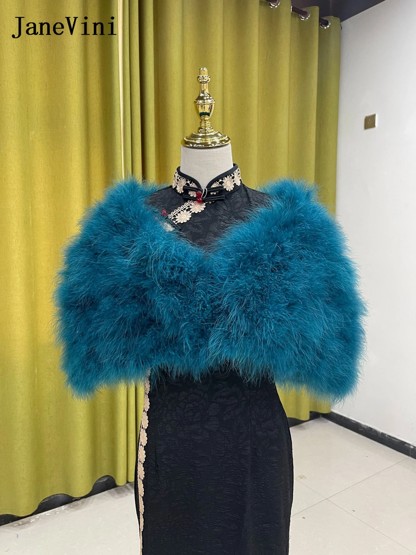 janevini-peacock-blue-real-ostrich-feathers-bridal-bolero-mariee-women-wedding-fur-shawl-cape-wraps-evening-dress-stoles-jacket