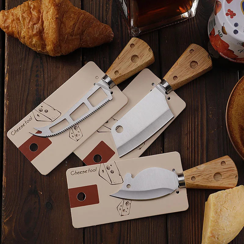 Cheese Cutter Stainless Steel Cheese Knives Butter Spreading Knife Cheese Slicerand Butter Cutter Charcuterie Board Tools
