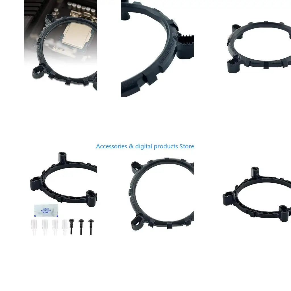 77JD CPU Cooling Fan Bracket Heat Sink Base for LGA1150 1200 1700 Perfect for Overclocking, Video Editing and 3D Rendering