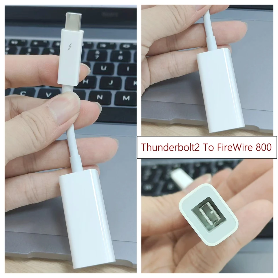 Thunderbolt 2 To FireWire 800 RJ45 9pin Adapter Thunderbolt 3 2 To
