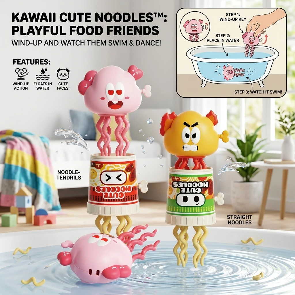 Corn Octopus Toys Fun Addictive Twists And Dances Funny Expressions Instant Noodles Chain Posted Toy for Entertainment