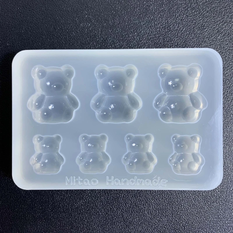 Stampi epossidici in silicone Stampi artigianali fai-da-te Decorazioni da tavola A forma orsetto