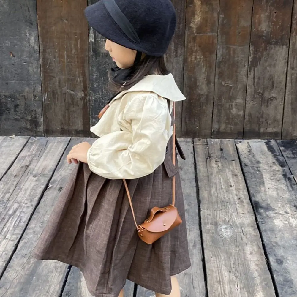 Mode PU Leder Mini Umhängetasche Einfarbig Kleine Kinder Umhängetasche Horizontale Geldbörse – Detail 9