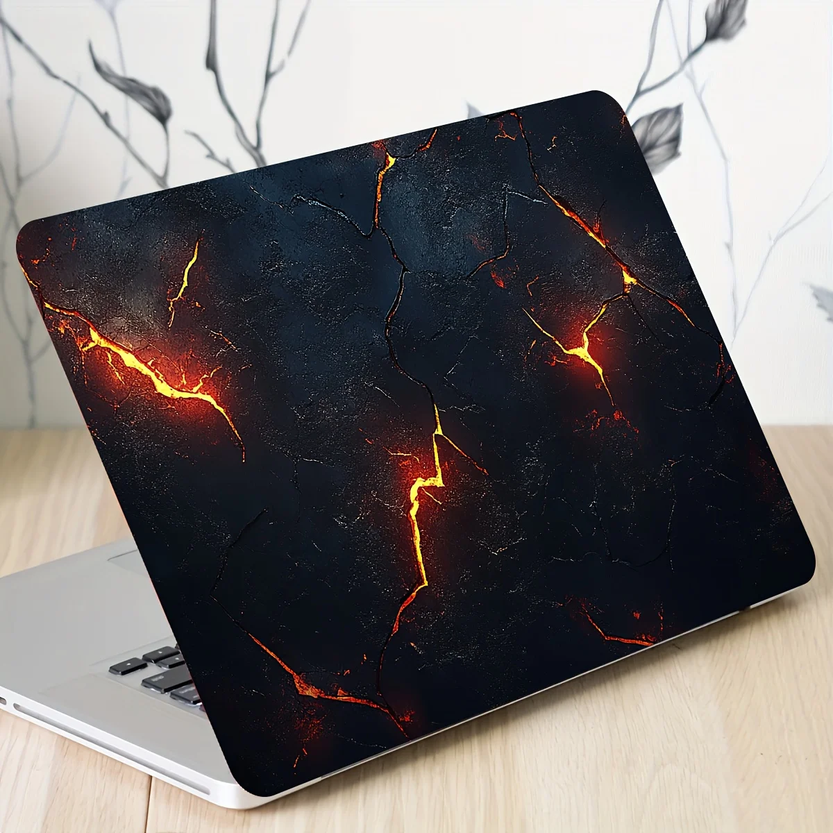 حافظة ملصق Cyberpunk للكمبيوتر المحمول منقوشة مكونة من قطعتين، ملصق عالمي Netbook Light بيج مقاوم للماء ومقاوم للخدش #2