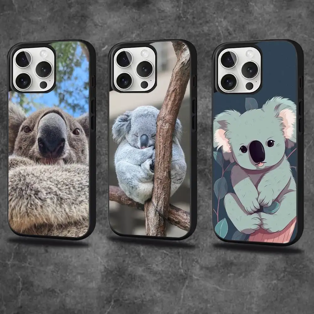 

Cute Cartoon Koala Phone Case For iPhone 17,16,15,14,13,12,11,Pro,Max,Plus,Mini,SE4,E Magnetic Magsafe Wireless Charging