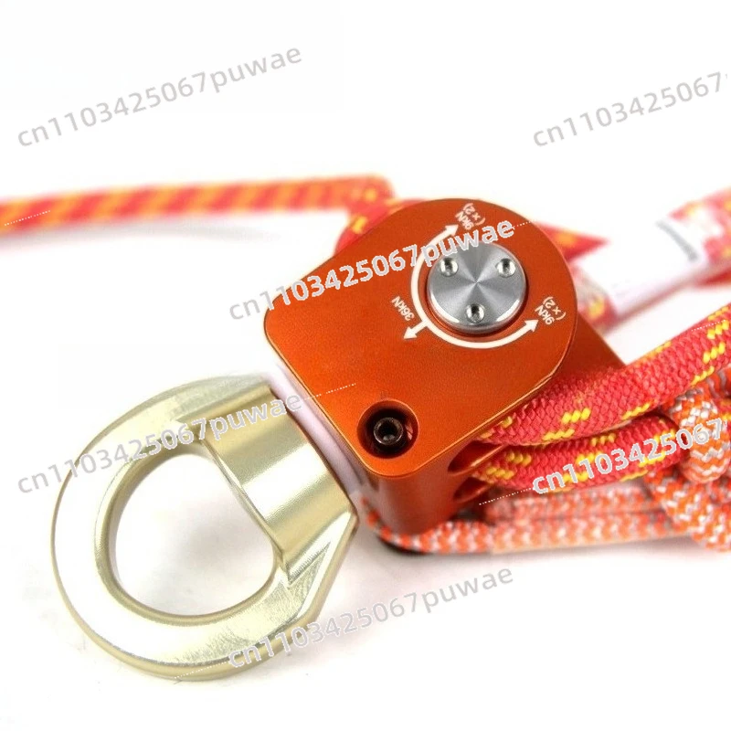 Multifunctional Labor-saving System Rope Operation Lifting Pulley Emergency Rescue 4:1 Pull-up Lift