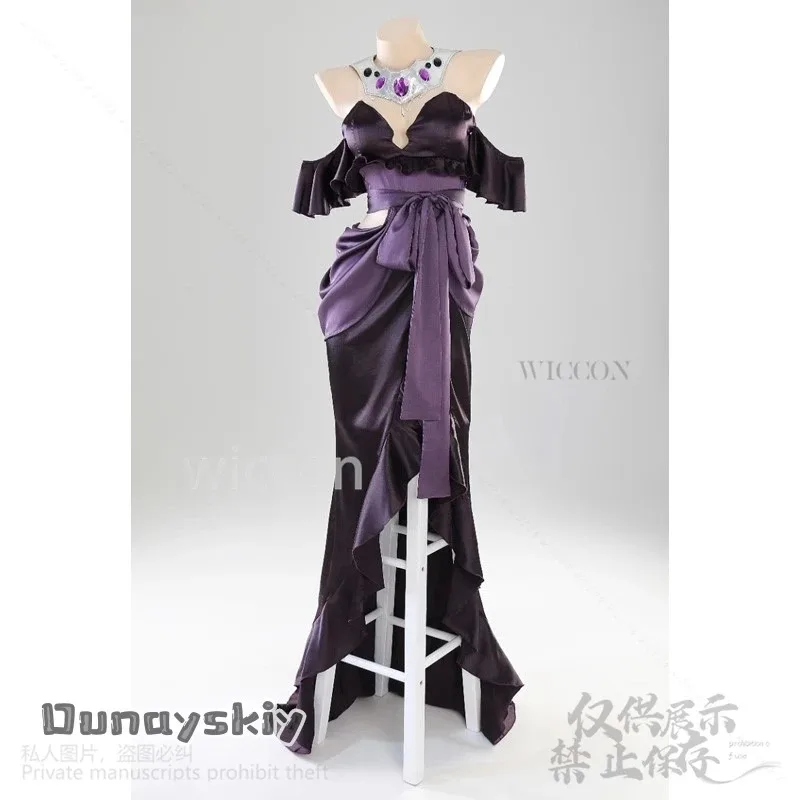 أنيمي أفرلورد الموسم 4 تأثيري ألبيدو زي مثير حتى فستان نحيل قلادة لوليتا زي حفلة هالوين عيد الميلاد كرنفال شعر مستعار #2