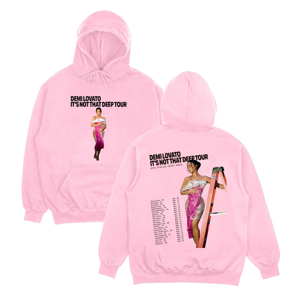 ديمي لوفاتو ليس هذا المجموعة العميقة جولة هوديس أزياء المرأة سوداديراس عارضة تنوعا للجنسين البلوفرات Y2K بلوزات #2