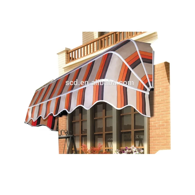 Rain Protection Window Shed Canvas Metal Awning for Door Outdoor Waterproof Sunshade Canopy for Residential Commercial Use