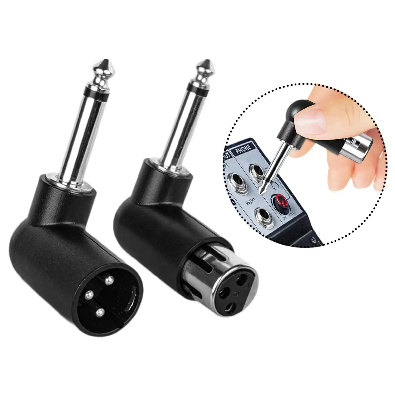 3 Pin XLR Female Male to 1/4