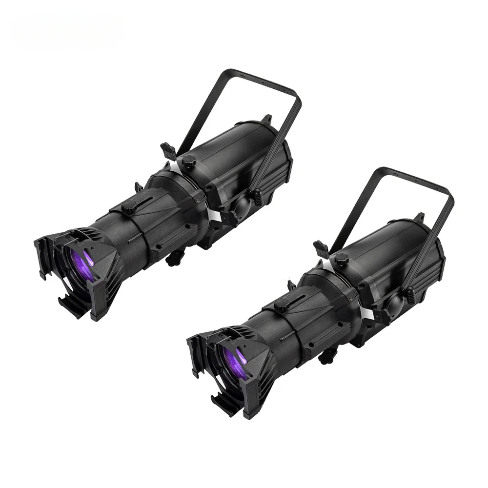 SHEHDS 2PCS LED 250W Profil Spot Leko Licht Warm + Kaltweiß/RGBW Theater Bühne Licht Benutzerdefinierte Licht Formen für Hochzeit Laufsteg