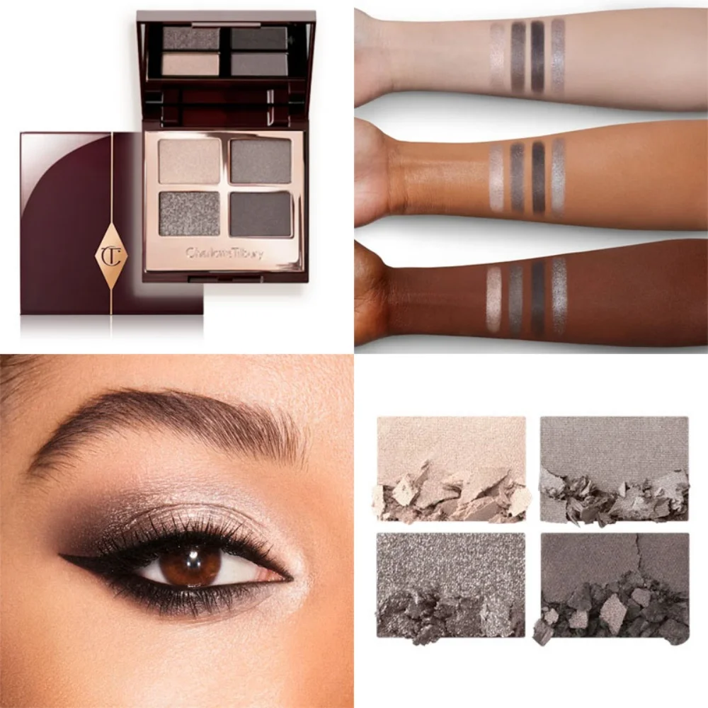 Charlotte Tilbury Super Nudes Easy Eye Palette Luxuriöse Mini 6-Farben Nude Lidschatten-Palette Satin-Matt Schimmer Metallic Finish