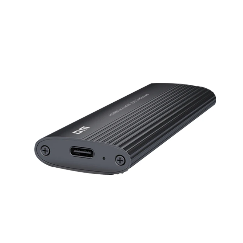 Gabinete DM HD1200 USB 3.1 Gen2 Tipo-C M.2 NVMe - Caixa sem ferramentas UASP de 10 Gbps, dissipação de calor de alumínio