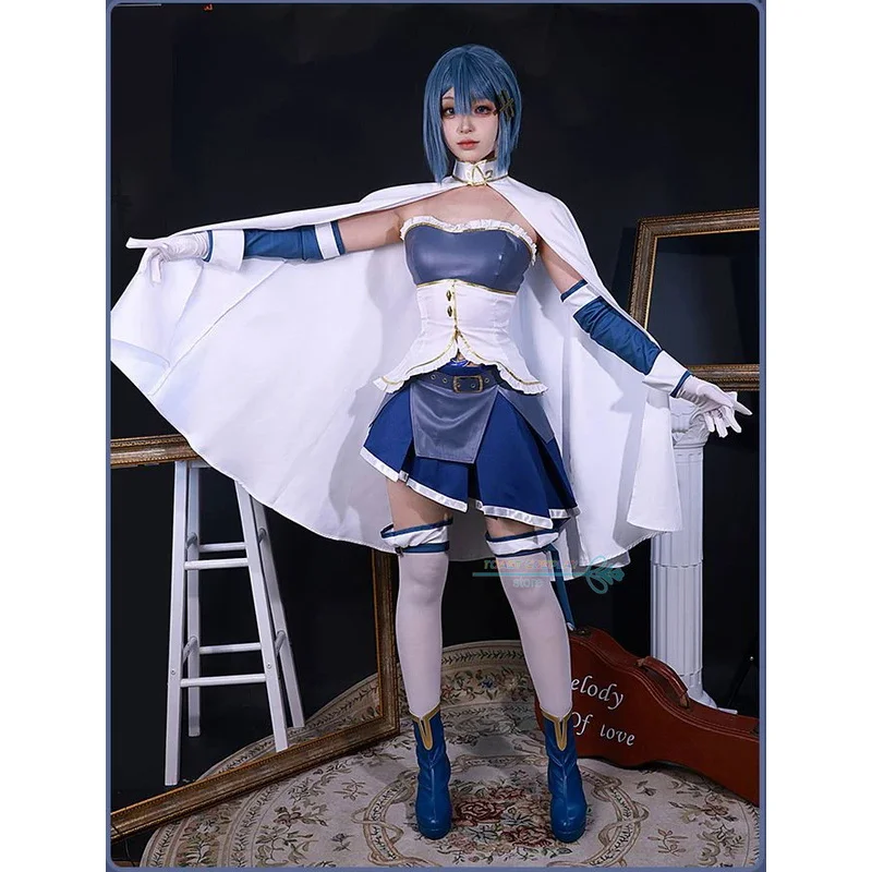 Miki Sayaka Cosplay Anime Puella Magi Madoka Magica Cosplay Costume Sexy Dress Party Costume Miki Sayaka Anime Role Play