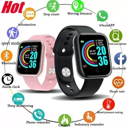 Y68 Smart Watch Android Phone IOS 1.3'' Inch Color Screen Bluetooth Call Blood Oxygen/Pressure Monitoring Smart Watch Men 2024