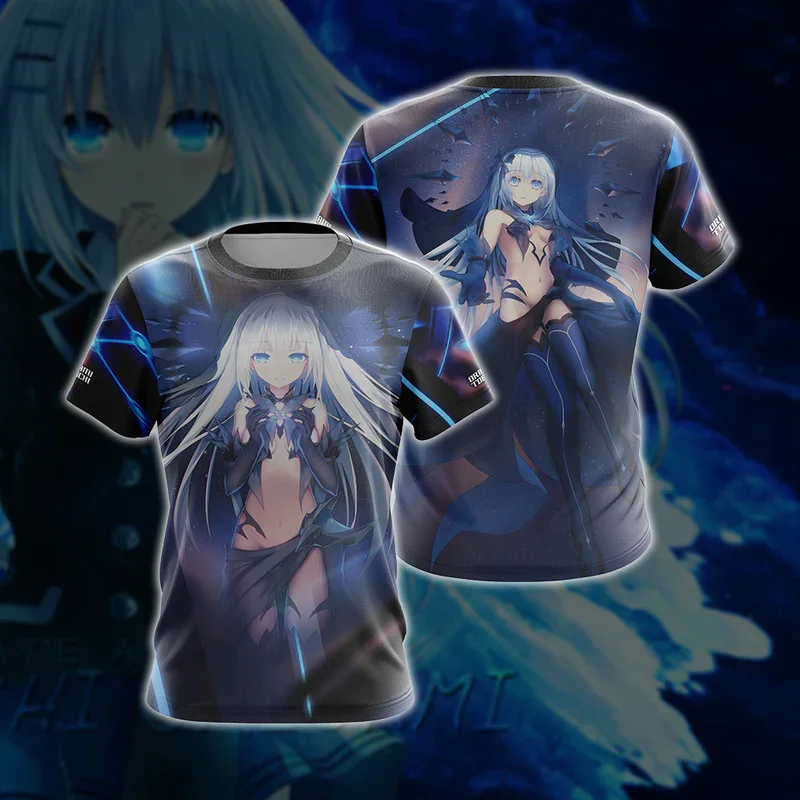 Anime DATE A LIVE Kurumi Tokisaki 3D Printed Men\'s Women T-Shirts Fashion Casual Harajuku Short Sleeve O-Neck Kids Tops Clothing