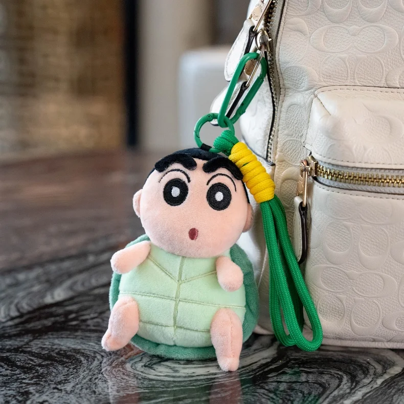 الكرتون تلوين شين تشان دمية قلادة لطيف Waniyama النحل السلاحف تلوين شين تشان بلوشيز محشوة أنيمي ظهره قلادة طفل هدية