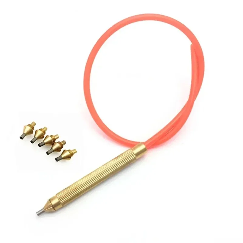 Dental Sandblasting Machine Handle Pen Tungsten Steel Nozzle with 40cm Sillicone Tube Dental Lab  Alumina Sandblasting Tool