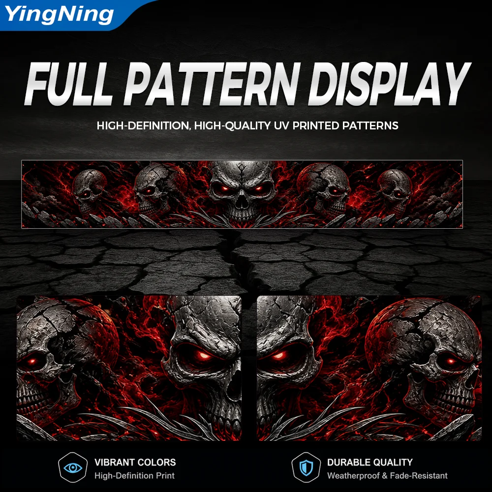 Red Skull Windshield Banner Vi - Car Accessories Banner recension och pris