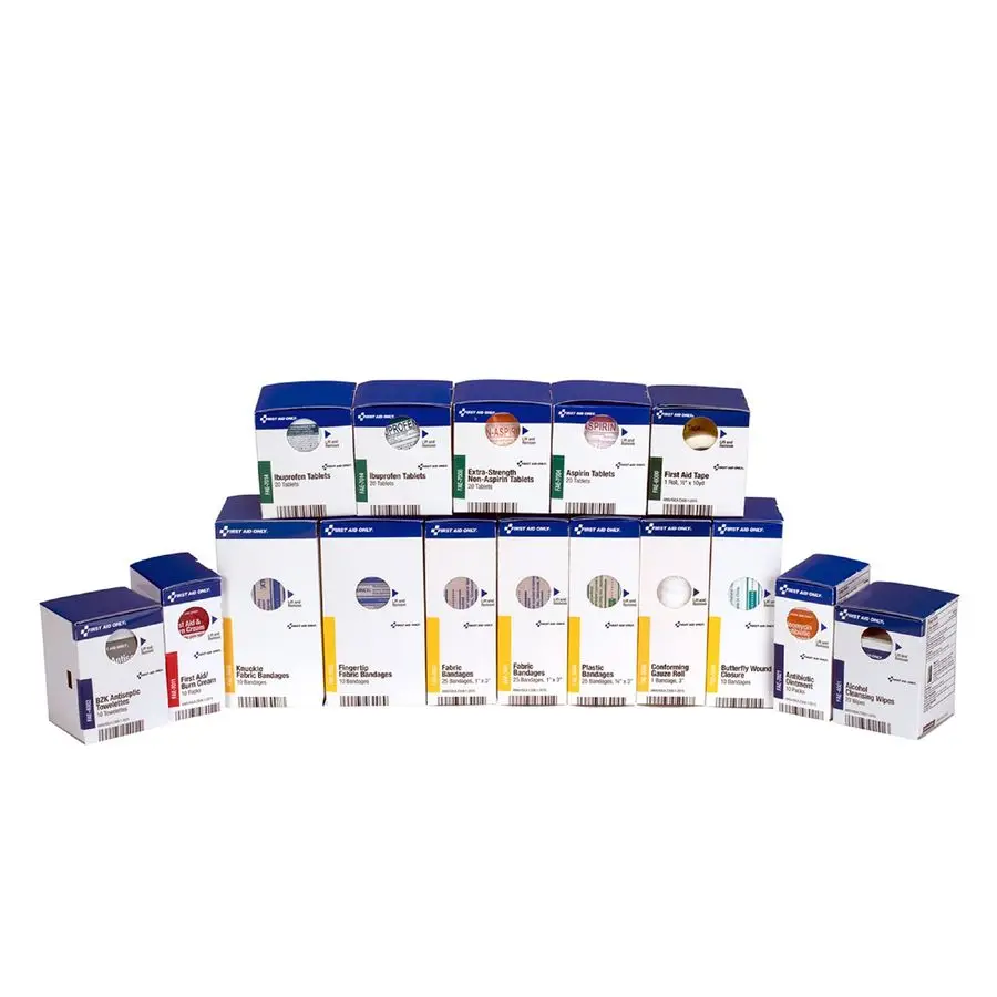 

700002 SmartCompliance 50Person First Aid Kit Refill Supplies for Business, Worksite, and Home, 237 Pieces