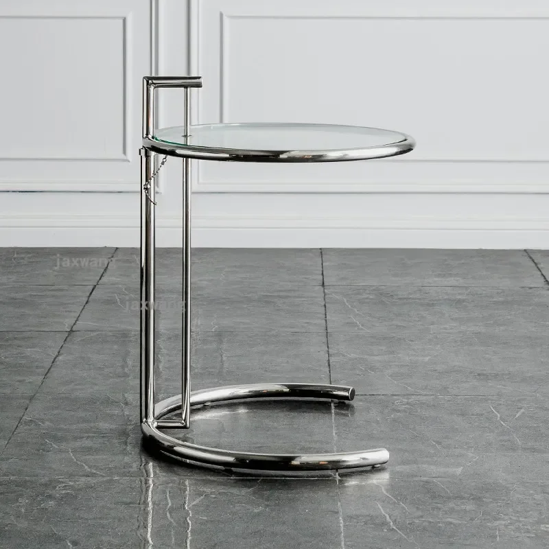 

Luxury Liftable Glass Coffee Tables Nordic Living Room Furniture Sofa Side Table Bedside Modern Round Mesinha Furniture