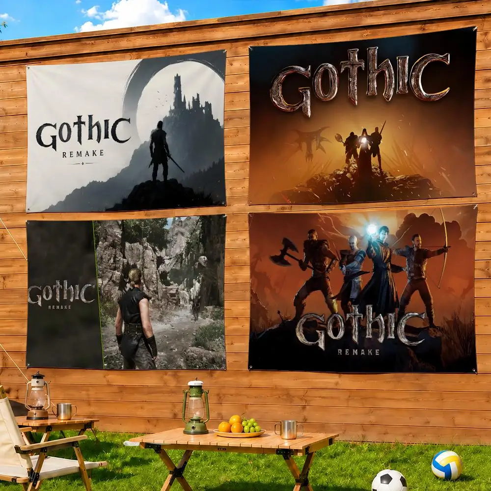 Game G-Gothic R-Remake Flags For Living Room Home Dorm Decor Wall Outdoor Camping Party Banner Gifts